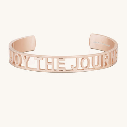 Enjoy The Journey - Cut Out Adjustable Cuff Bracelet - MantraBand