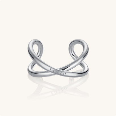 Infinity Adjustable  Ring - Faith - Mantra Brand Jewelry