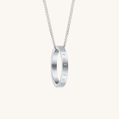 Grateful (shiny) fidget ring necklace