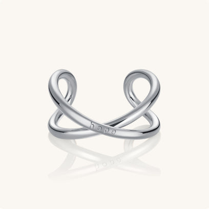 Infinity Adjustable  Ring - Hope - Mantra Brand Jewelry