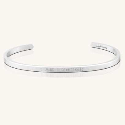 I Am Enough - Whisper Hidden Message Inspirational Mantra Bracelet - MantraBand
