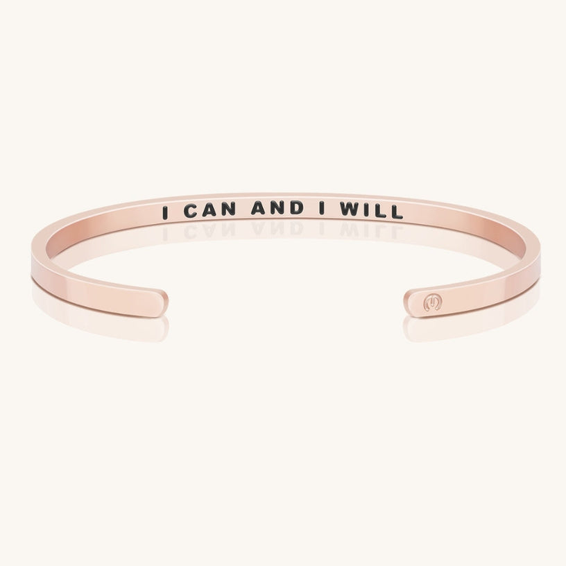 I Can And I Will (within) Rose Gold Original MantraBand® Hidden
