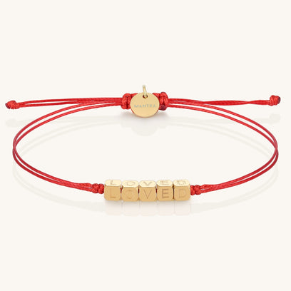 LOVED - mantra string thread bracelet