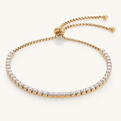 Let Your Light Shine - adjustable no slip tennis bracelet - Mantra Brand Jewelry