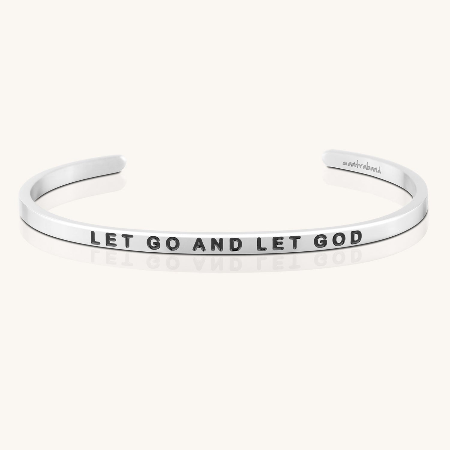Stainless Steel Mantra Bracelet, Let It Go Stainless Steel Mantra Bracelet, Let It Go