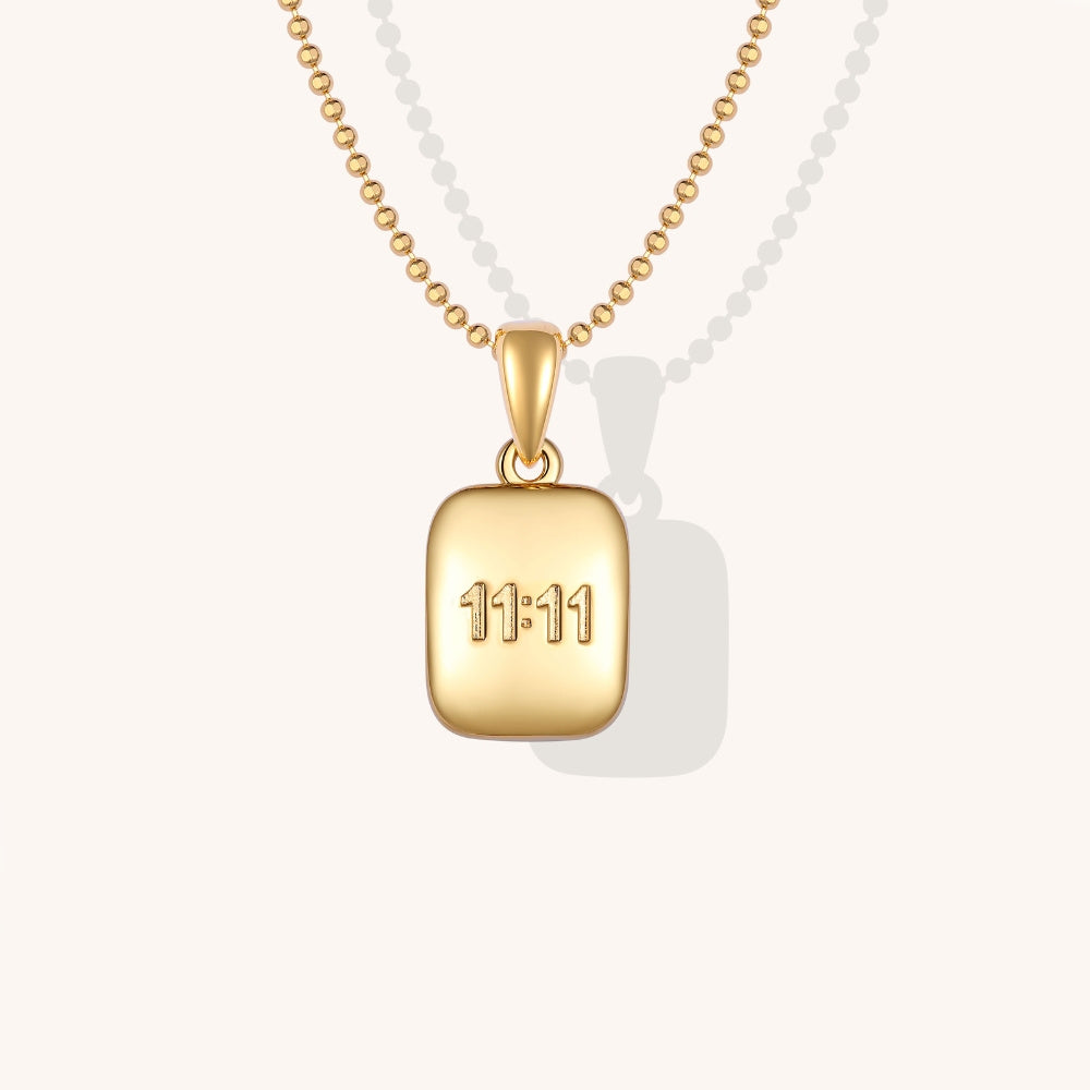 11:11 Angel Number Necklace 14K Gold Filled 1111 Gold - Etsy