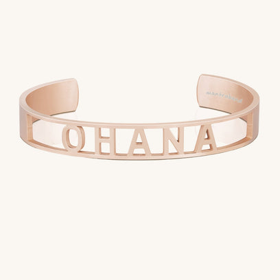 Ohana - Cut Out Adjustable Cuff Bracelet - MantraBand