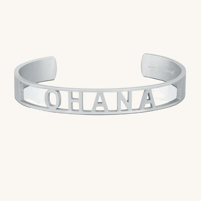 Ohana - Cut Out Adjustable Cuff Bracelet - MantraBand