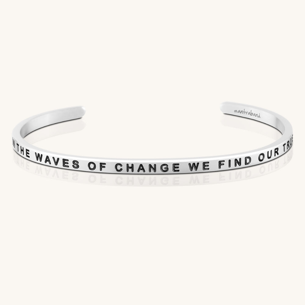 Stainless Steel Mantra Bracelet, To Thine Own Self Be True Stainless Steel Mantra Bracelet, To Thine Own Self Be True