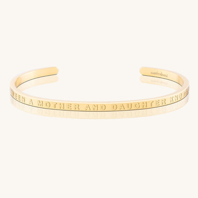 The Love Between A Mother And Daughter Knows No Distance - Whisper Hidden Message Inspirational Mantra Bracelet - MantraBand