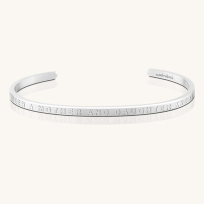 The Love Between A Mother And Daughter Knows No Distance - Whisper Hidden Message Inspirational Mantra Bracelet - MantraBand