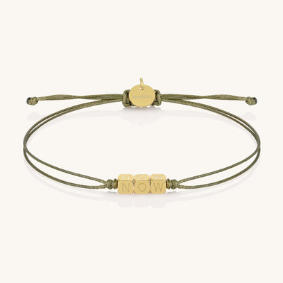 NOW - mantra string thread bracelet by Threads
