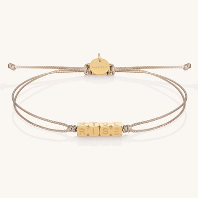 RISE - mantra string thread bracelet