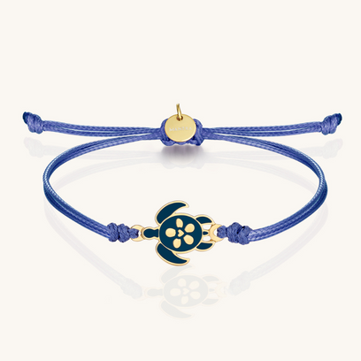 Turtle - Life Is Good - charm string thread bracelet