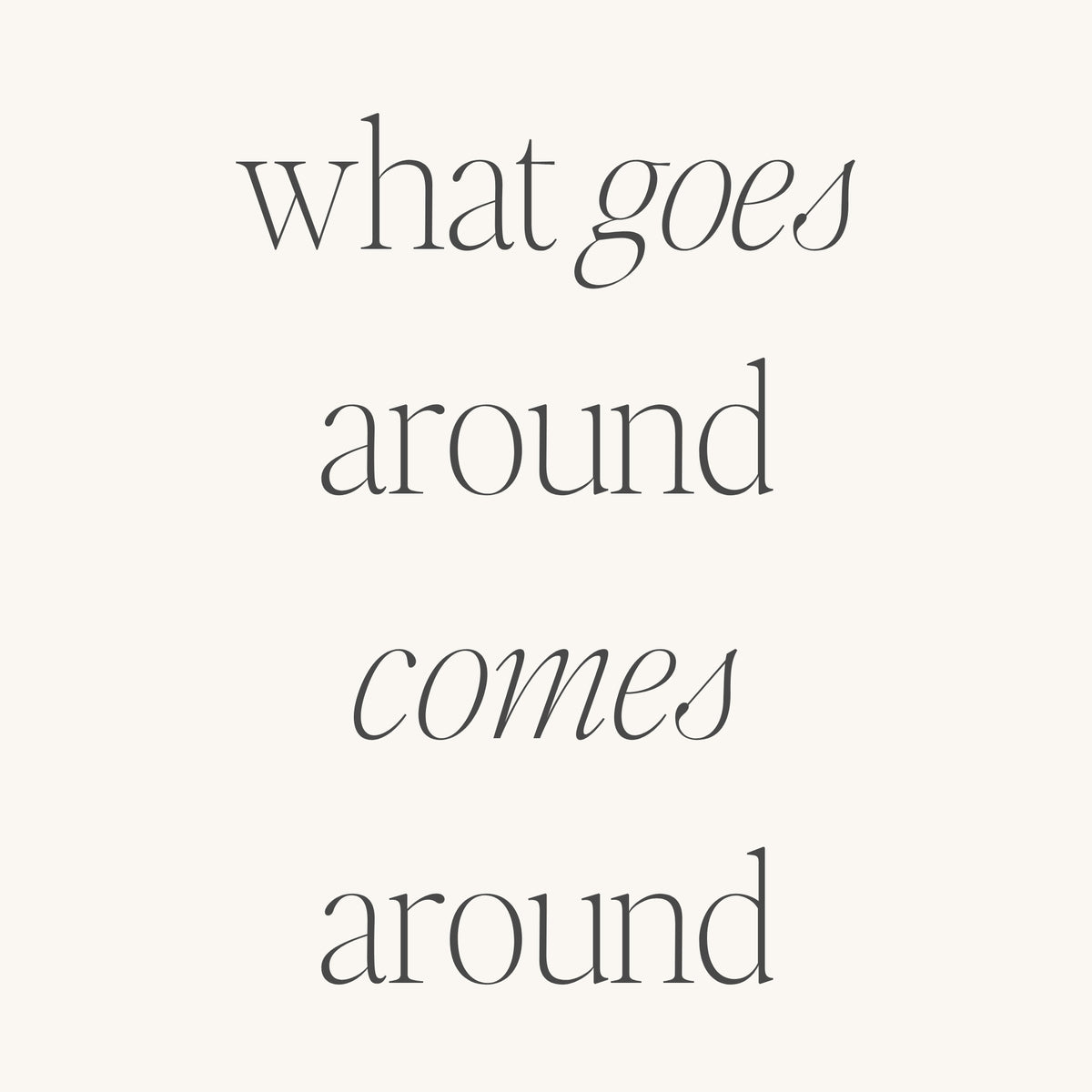 What Goes Around, Comes Around rings Mantra® by MantraBand®