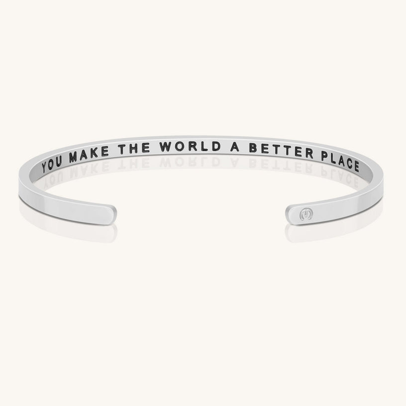 You Make The World A Better Place bracelet Mantra by MantraBand