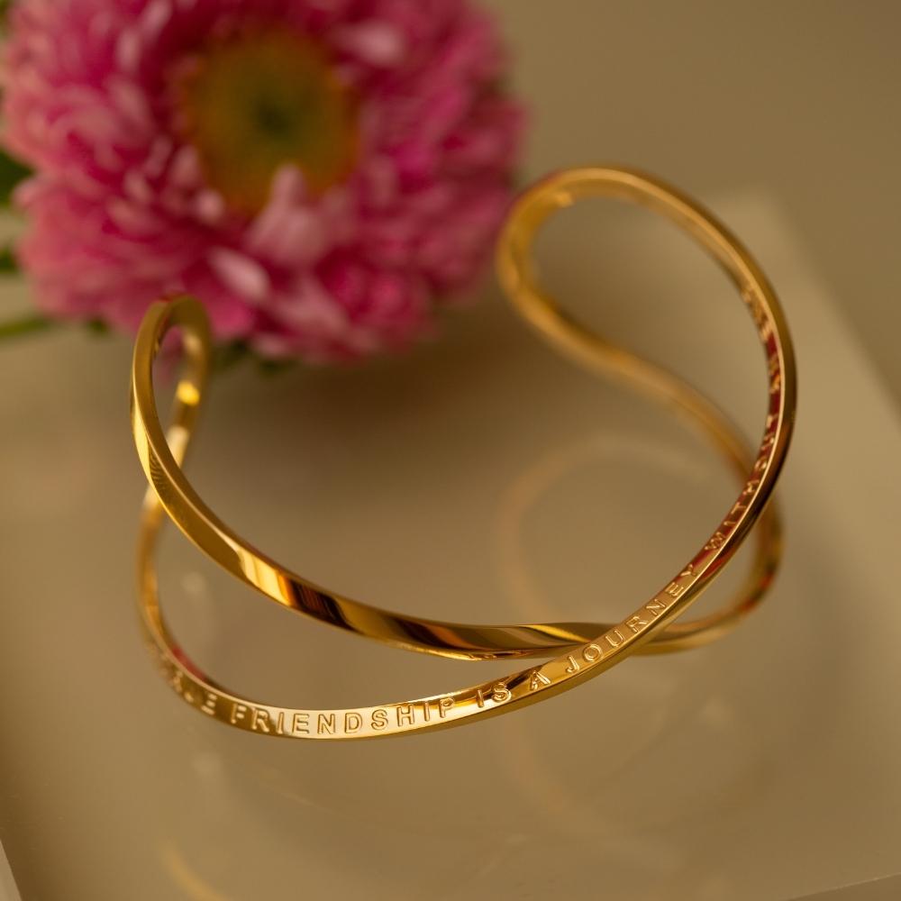 A True Friendship Is A Journey Without An End - Infinity Mantra Bracelet - MantraBand