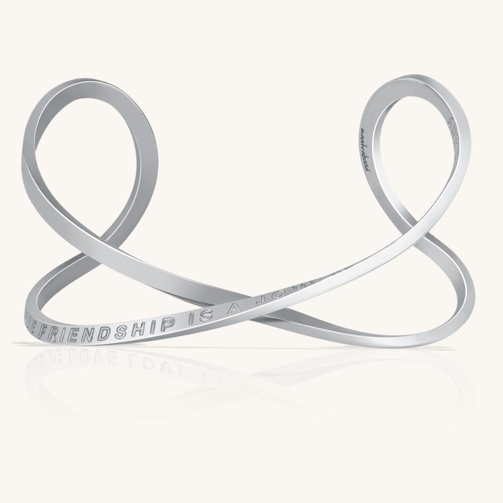 A True Friendship Is A Journey Without An End infinity bracelet