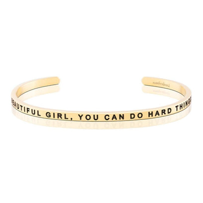 Beautiful girl you can cheap do hard things bracelet