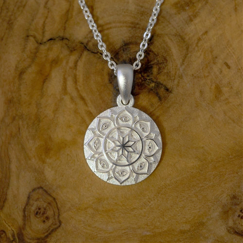 I Am Supported And Protected - Mandala Necklace by Mantra® Jewelry