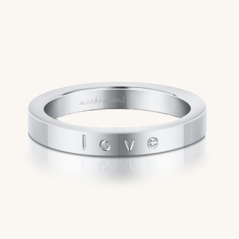 Love shiny Ring size Mantra by MantraBand