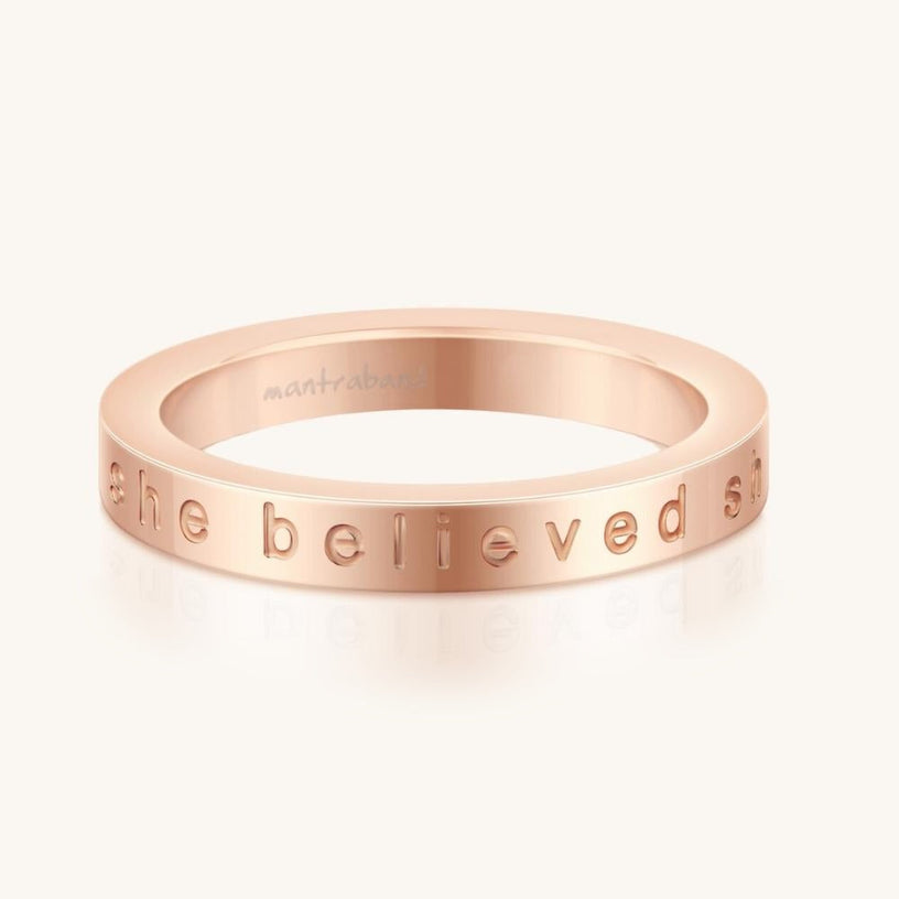 She believed she could so she did mantra band sales