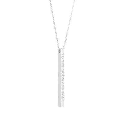Silver To The Moon and Back Necklace - MantraBand